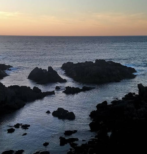 Atardecer en la costa de Galicia desde Hotel A Roda
